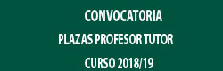 Convocatoria Plazas Profesor Tutor